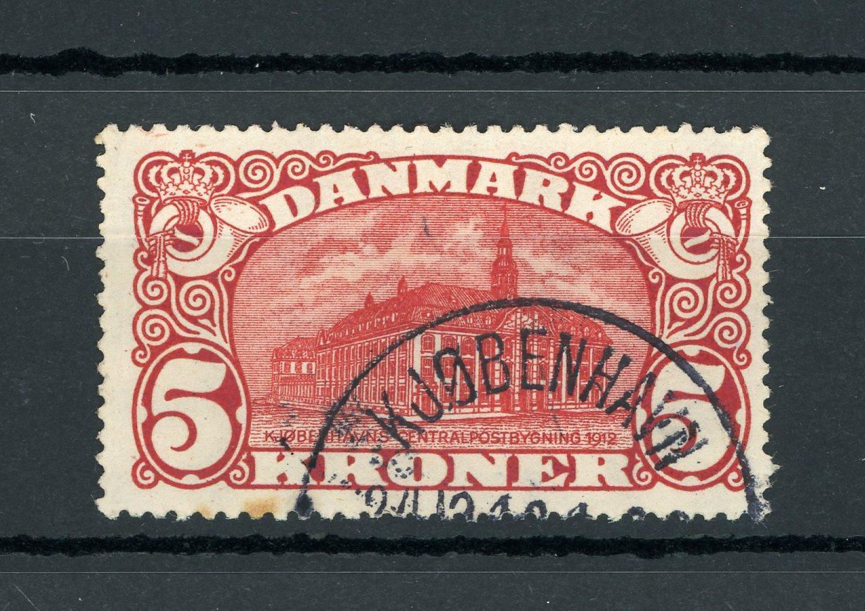 Danemark 1912 - Superbe 5K carmin - Yvert n°68 - Timbres-Et-Passion