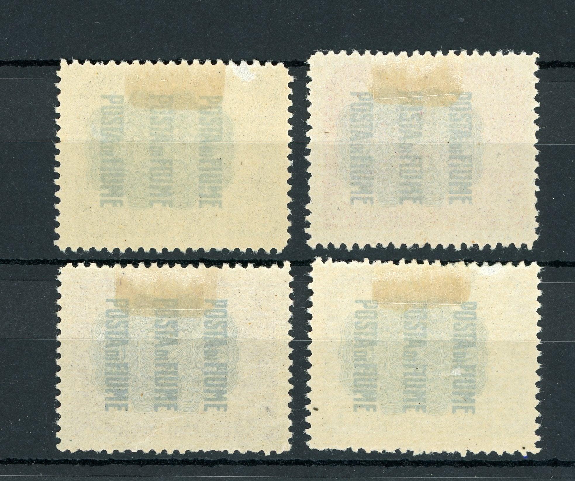 Fiume 1919 - Série de timbres - Yvert n°61/64 - Timbres-Et-Passion