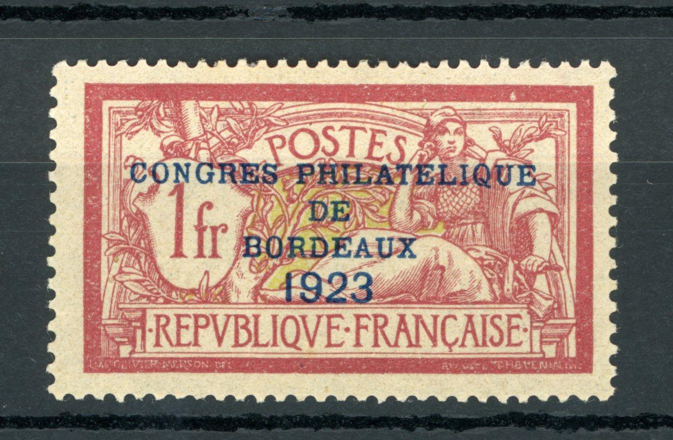 France 1923 - Signé Calves, superbe congrès de Bordeaux - Yvert n°182 - Timbres-Et-Passion