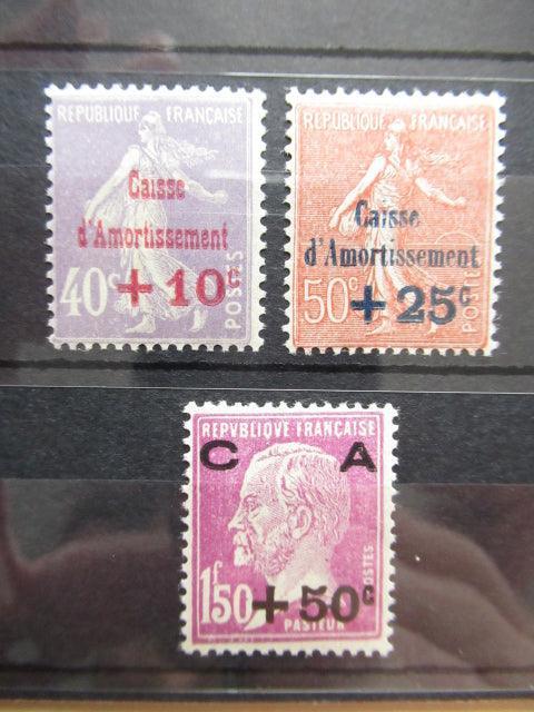 France 1928 - Caisse d'amortissement, série complète - Yvert n°249/251 - Timbres-Et-Passion