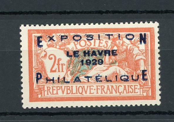 France 1929 - Signé Calves, exposition du Havre - Yvert n°257A - Timbres-Et-Passion