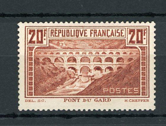 France 1931 - Signé Calves, neuf sans charnière, Pont du Gard type I - Yvert n°262A - Timbres-Et-Passion