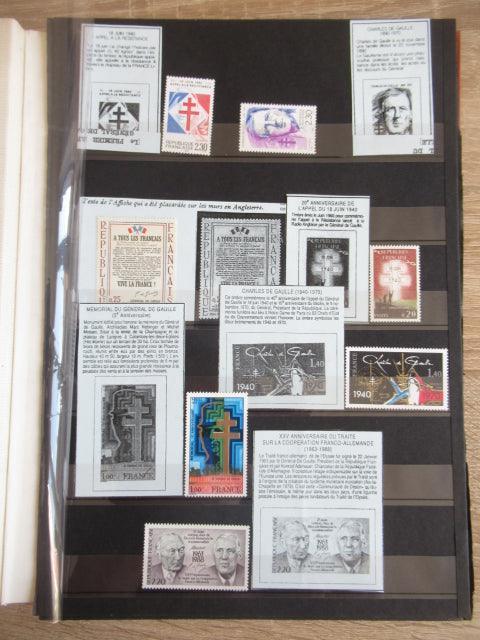 France - Importante Thématique sur le General De Gaulle - Timbres-Et-Passion