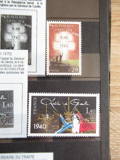 France - Importante Thématique sur le General De Gaulle - Timbres-Et-Passion