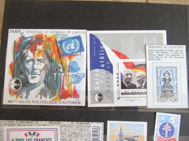 France - Importante Thématique sur le General De Gaulle - Timbres-Et-Passion