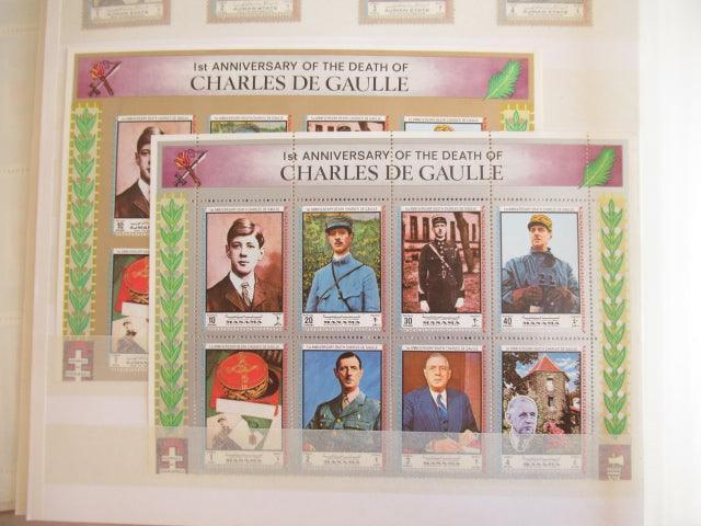 France - Importante Thématique sur le General De Gaulle - Timbres-Et-Passion