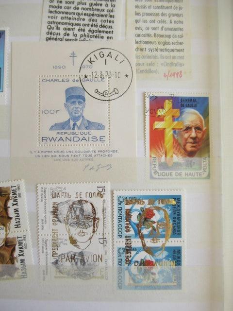 France - Importante Thématique sur le General De Gaulle - Timbres-Et-Passion