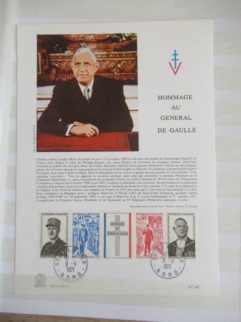 France - Importante Thématique sur le General De Gaulle - Timbres-Et-Passion