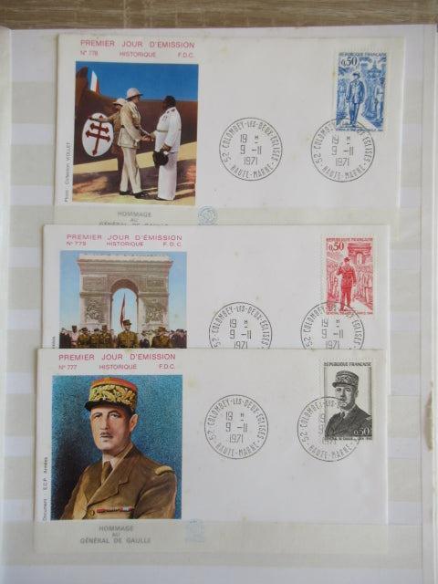 France - Importante Thématique sur le General De Gaulle - Timbres-Et-Passion