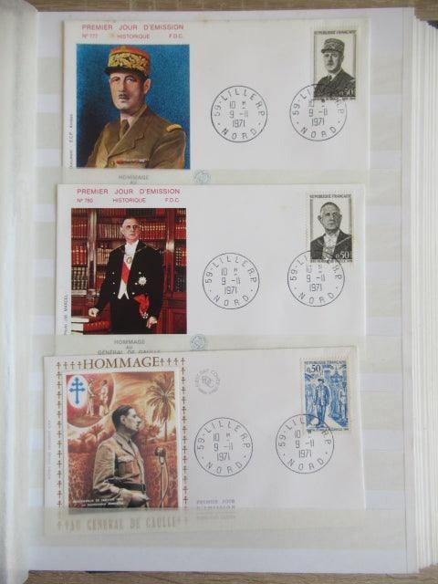 France - Importante Thématique sur le General De Gaulle - Timbres-Et-Passion