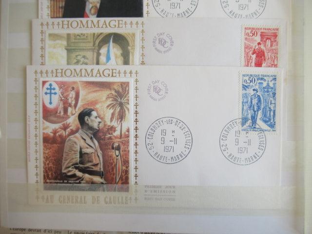 France - Importante Thématique sur le General De Gaulle - Timbres-Et-Passion