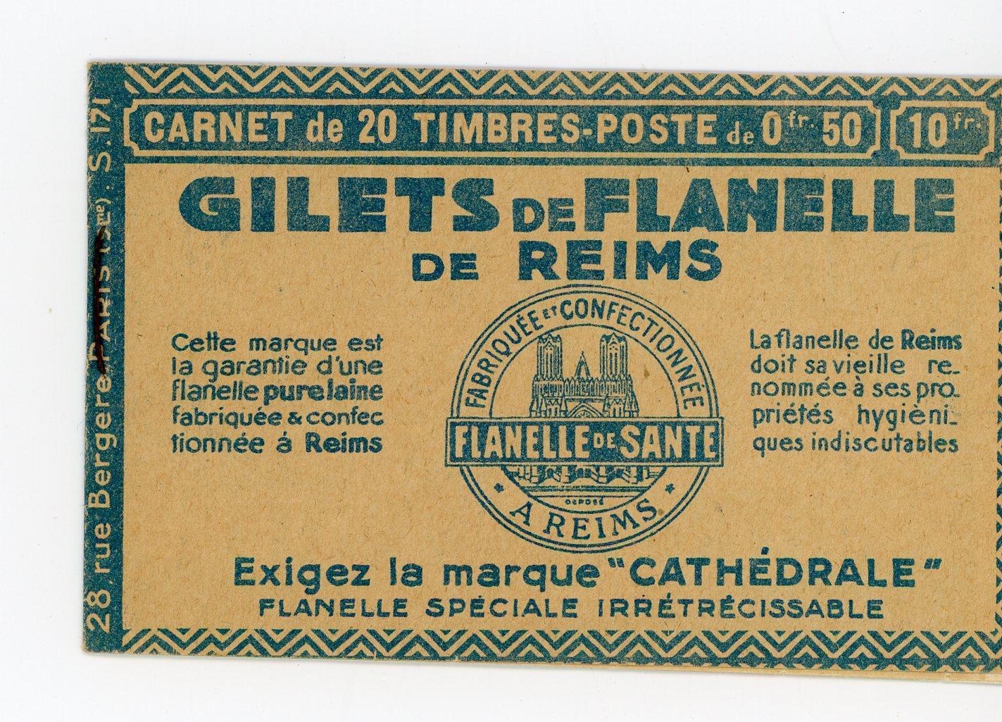 France - Superbe carnet publicitaire - Yvert n°171-B - Timbres-Et-Passion