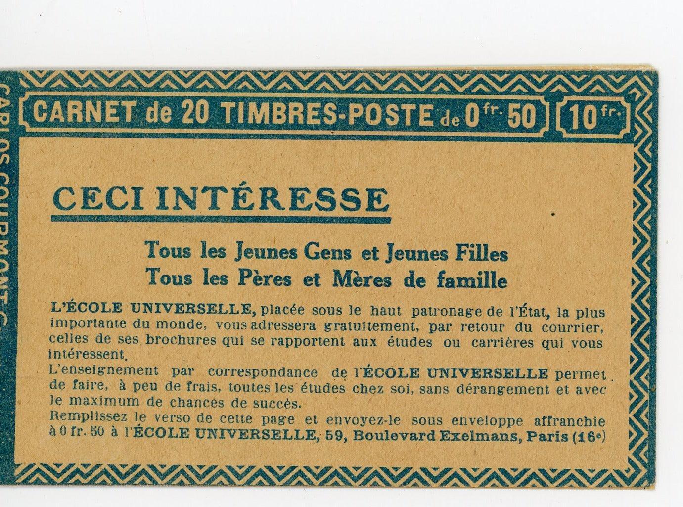 France - Superbe carnet publicitaire - Yvert n°171-B - Timbres-Et-Passion