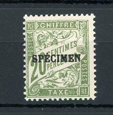 France - Taxe surchargé Spécimen, 20cts olive - Yvert n°31-CI2 - Timbres-Et-Passion