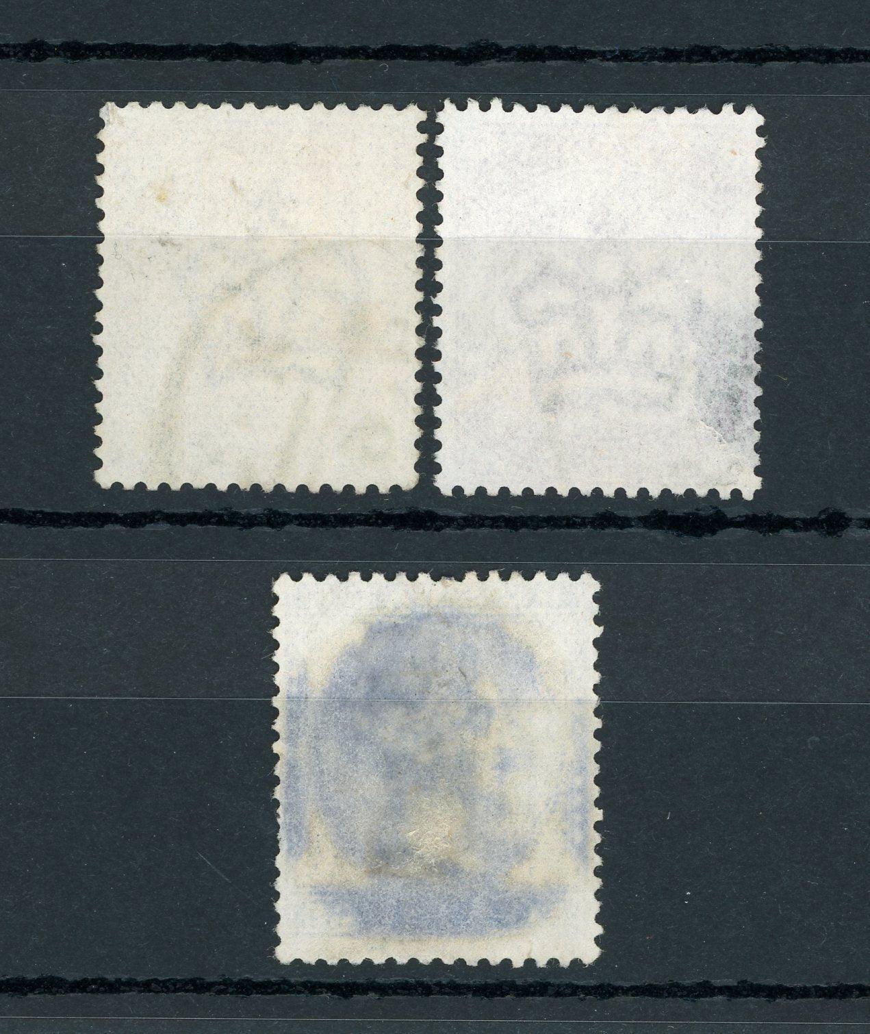 Grande-Bretagne 1880/1881 - Série de timbres filigrane couronne - Yvert n°69/71 - Timbres-Et-Passion