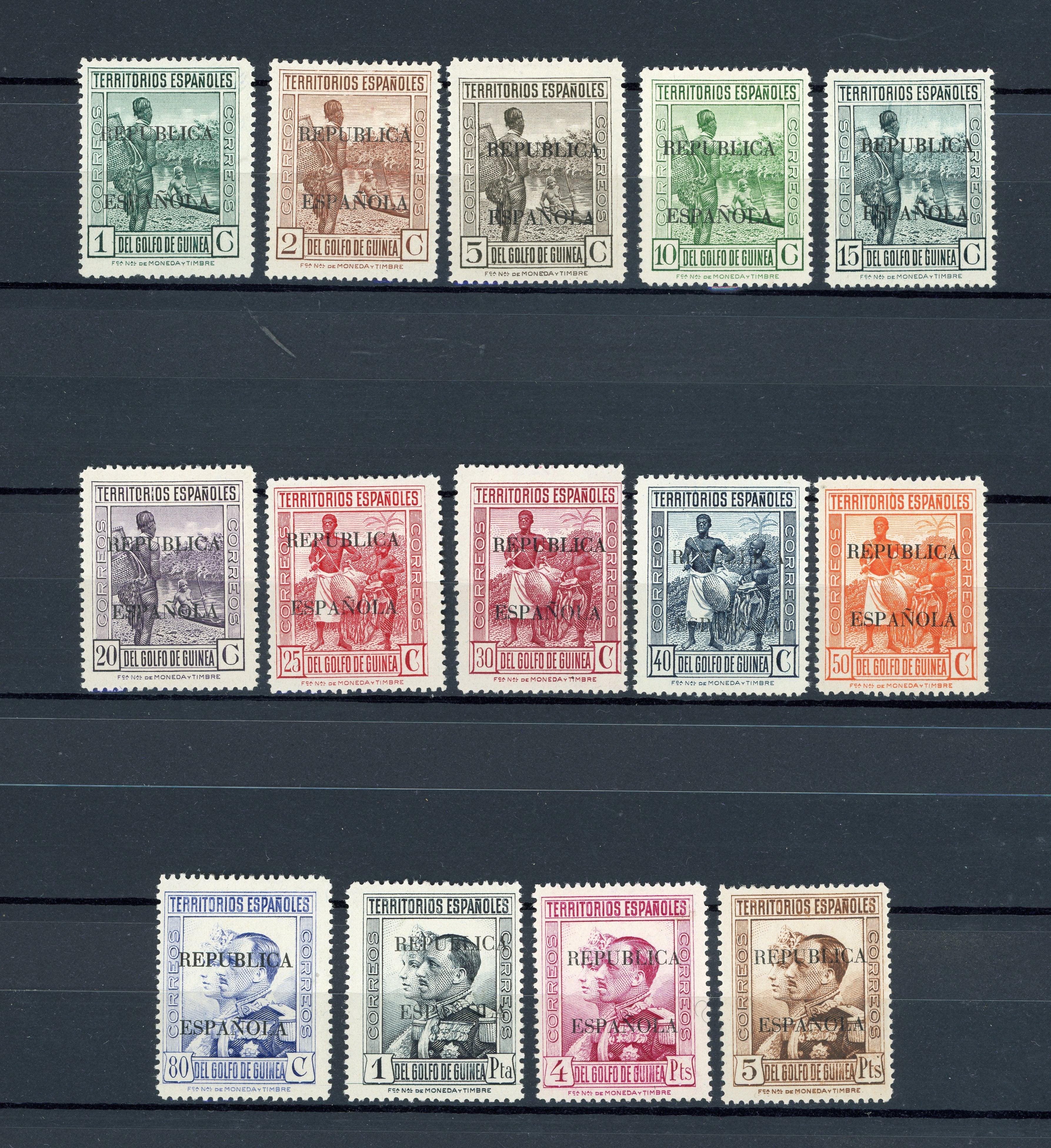 Guinée espagnole 1931 - Série complète - Yvert n°247/260 - Timbres-Et-Passion