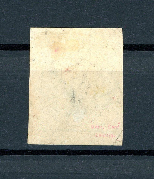 Hanovre 1859/1863 - Rare 3P vert-jaune, cote 1400€ - Yvert n°15 - Timbres-Et-Passion