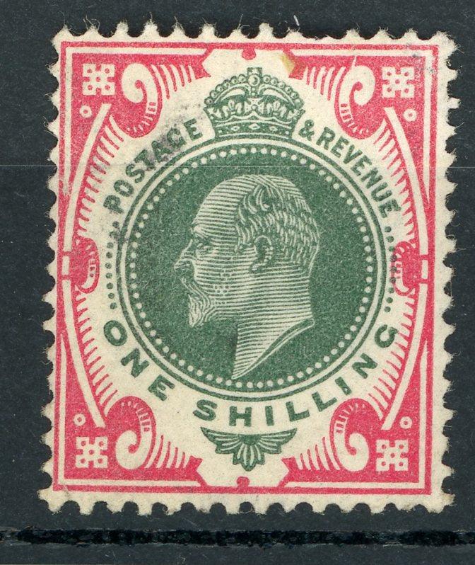 Grande Bretagne 1902/1910 - Cote 90€, 1s rouge Edouard VII - Yvert n°117