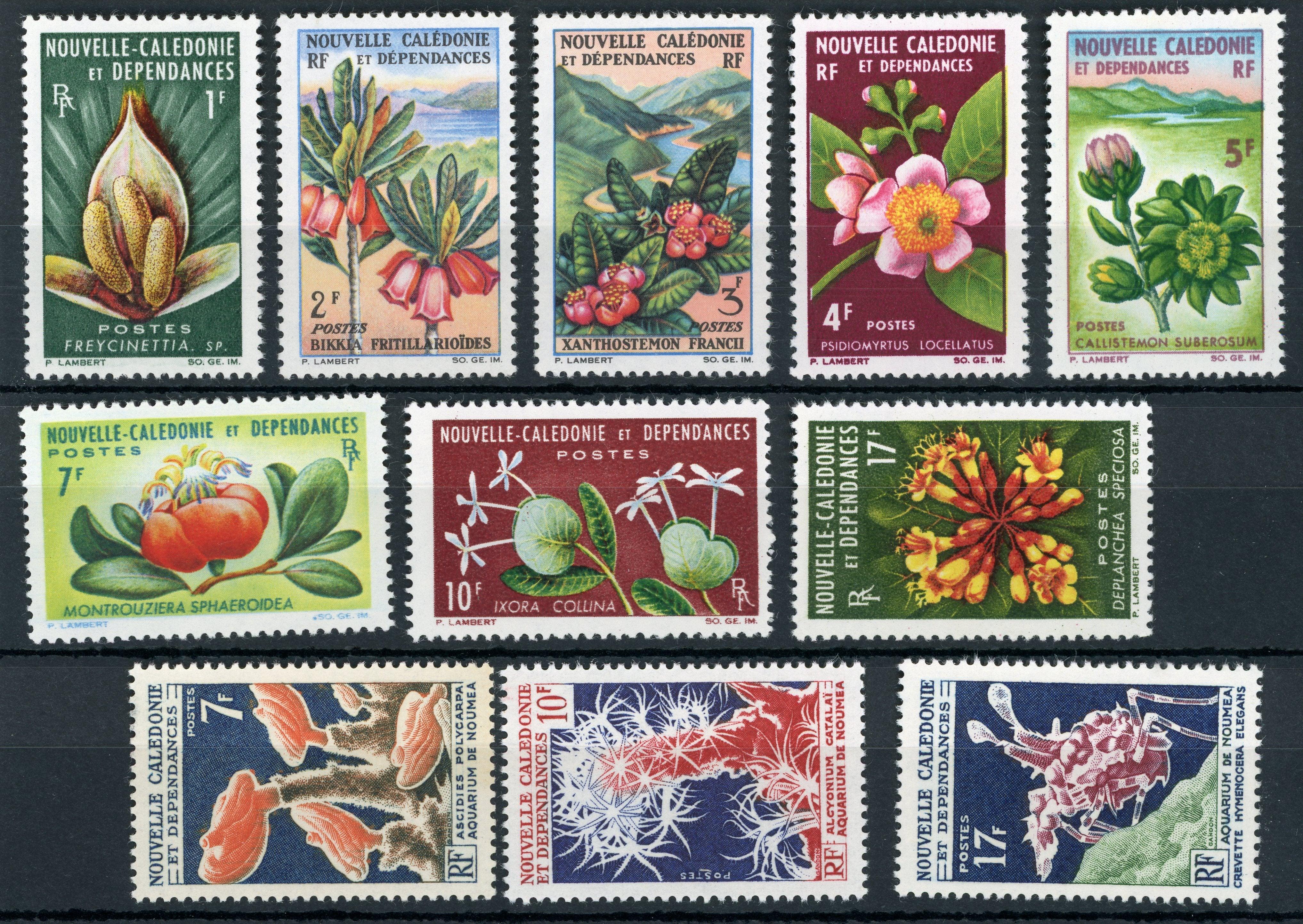 Nouvelle Calédonie 1964/1965 - neuf sans charnière, série - Yvert n°314/324