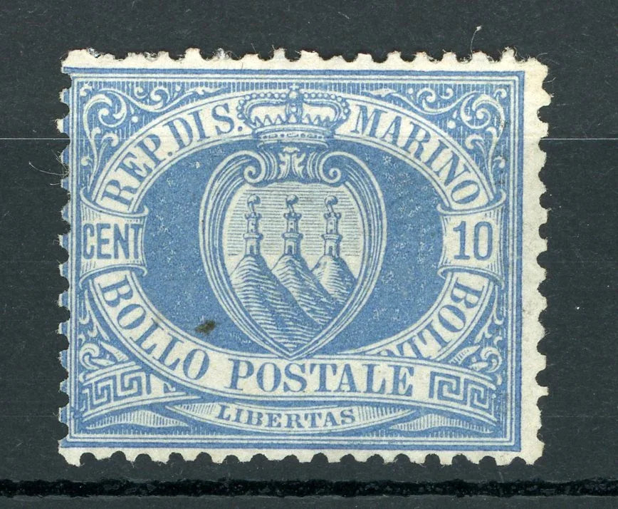 St Marin - 10 ct Outremer - Yvert n°3