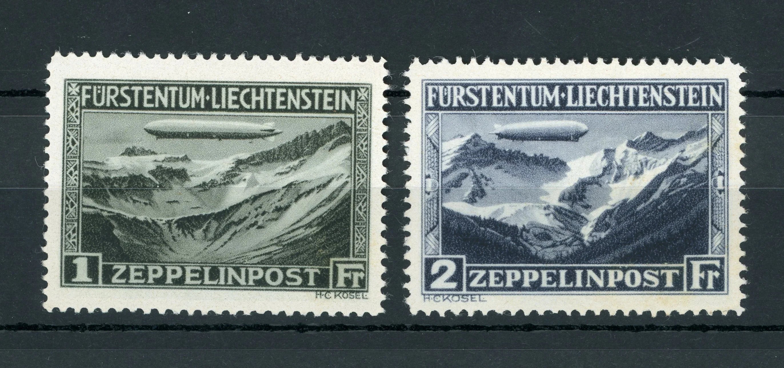 Liechtenstein - Poste aerienne, sans charnière superbe - Yvert PA n°7/8