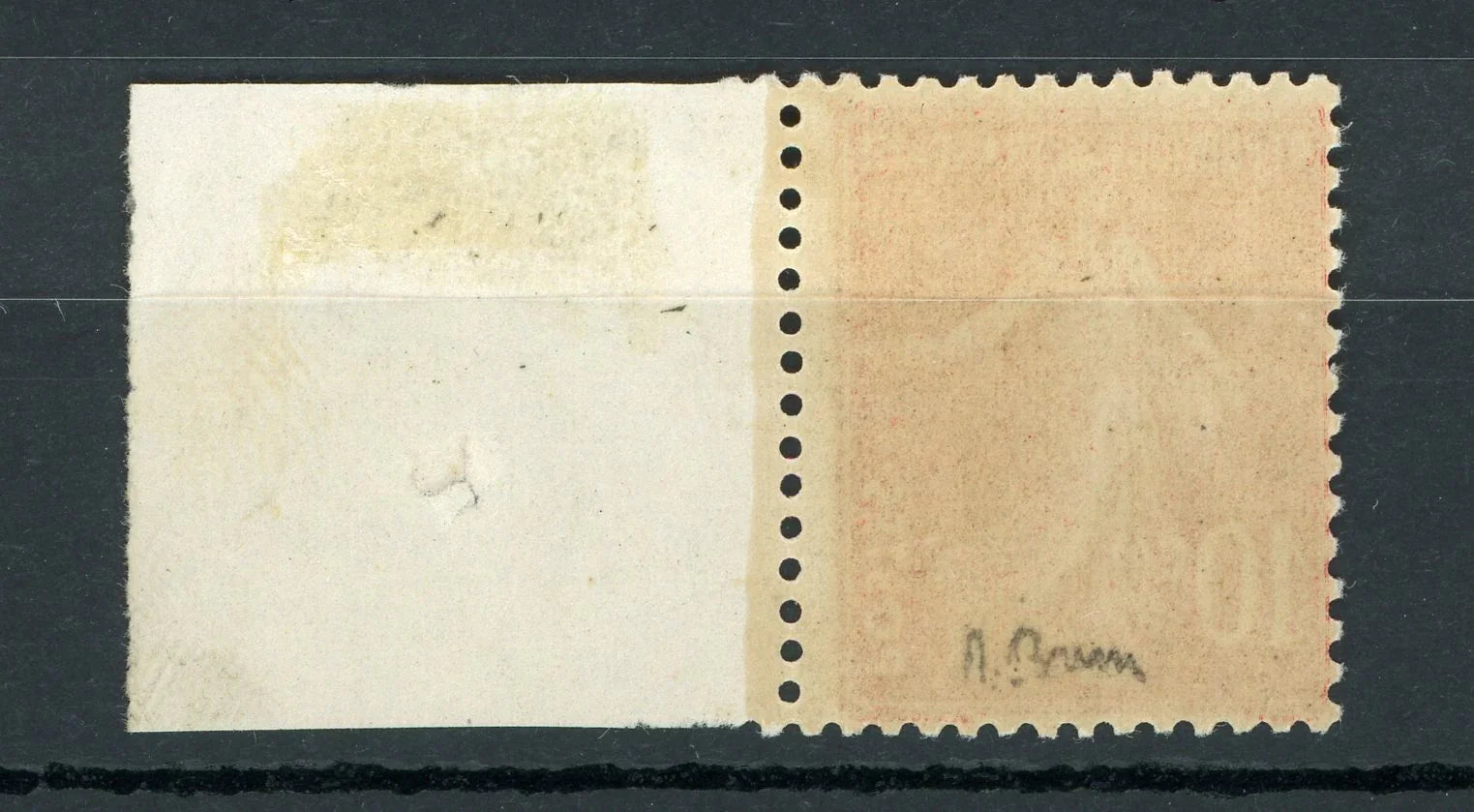France 1907 - Signé Brun, cote 350€, nuance ecarlate sans charnière - Yvert n°138c