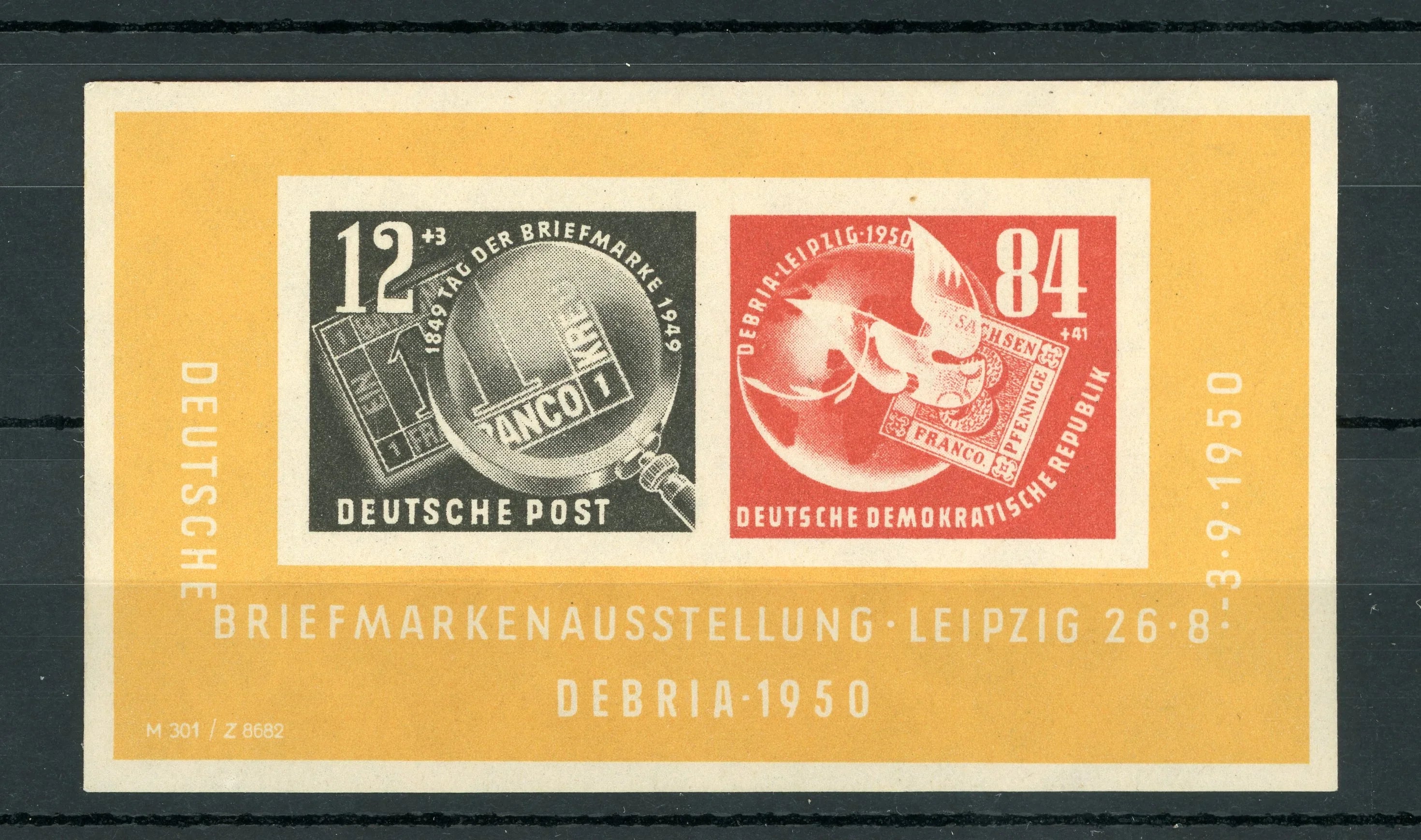 République démocratique d'Allemagne 1950 - Superbe bloc sans charnière - Yvert Bloc n°1