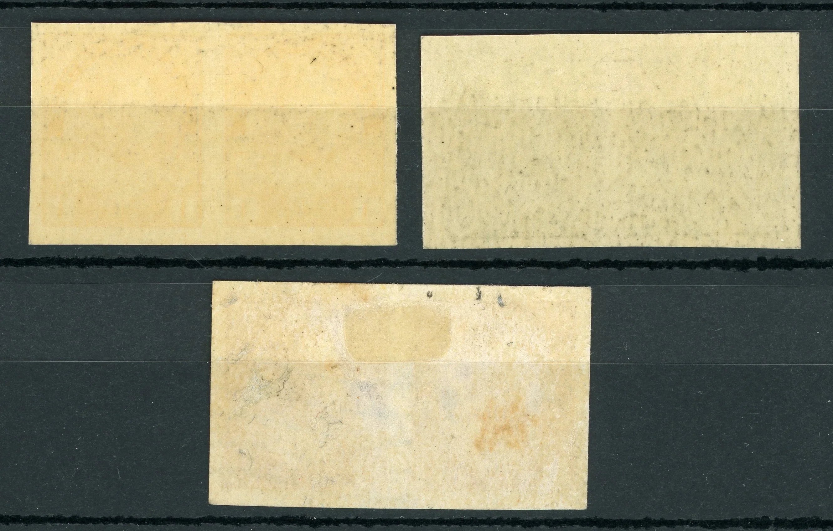 Canada 1918/1925 - non dentelé en paire, cote 180€ - Yvert n°108a, 109a et 111a