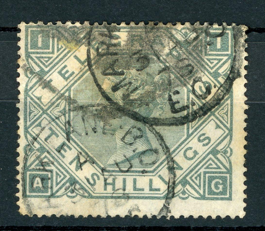 Grande Bretagne 1870/1880 - Timbre telegraphe 10s gris - Yvert n°9