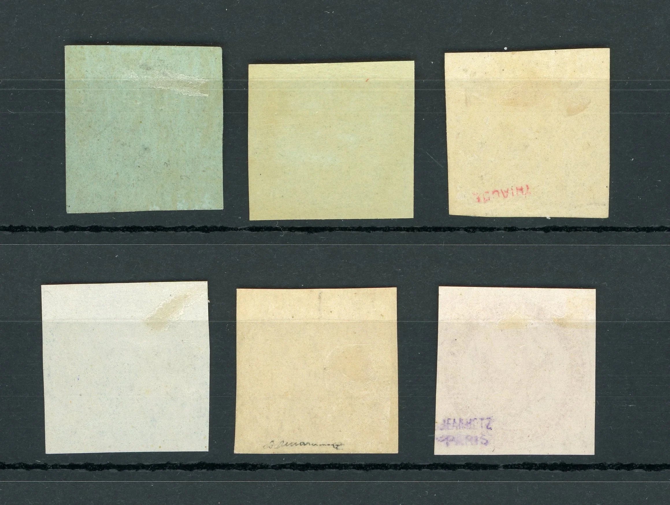 Colonie française 1859/1865 - Emission générales, série complète dont signé - Yvert n°1/6