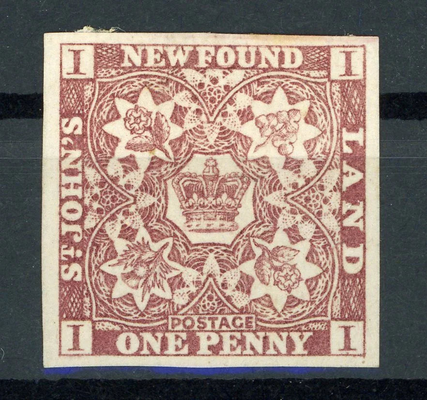 Terre neuve 1857 - 1p Brun-rouge - Yvert n°1