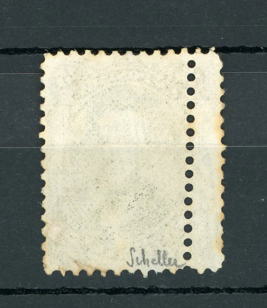 Etats unis d'Amérique - Signé Schellen, très rare double piquage vertical à gauche sur 15c noir