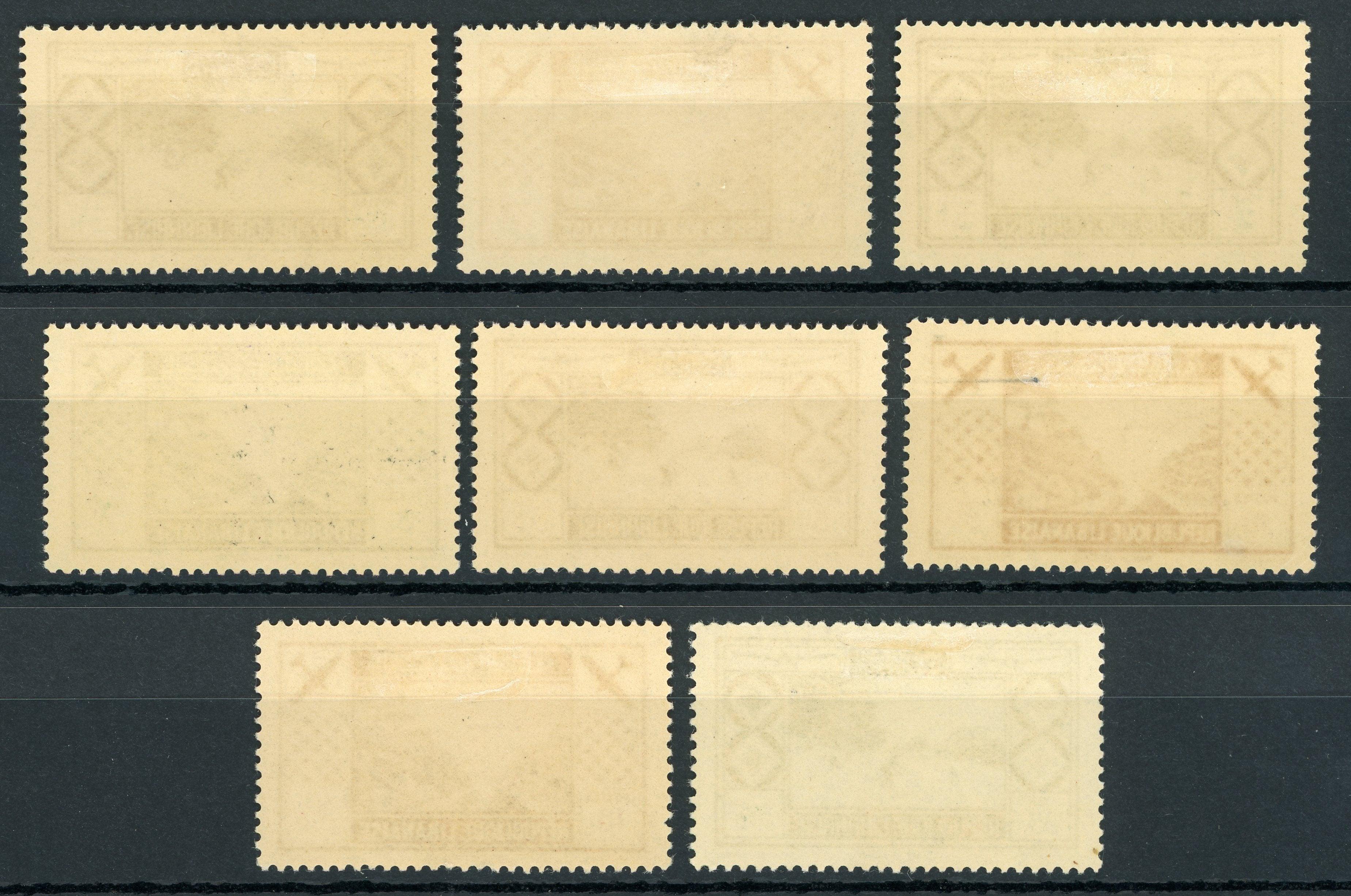 Grand liban 1936 - Poste aérienne, série complète - Yvert PA n°49/56