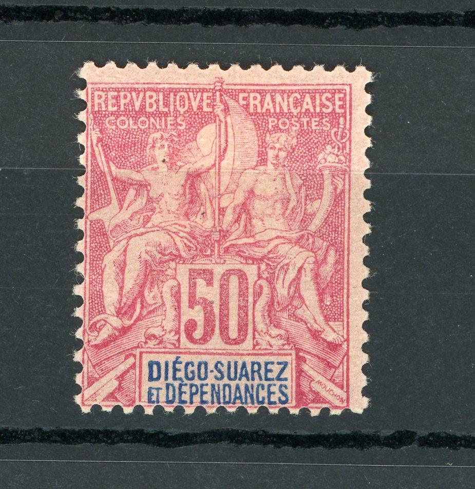 Diego suarez 1892 - 50c rose - Yvert n°35