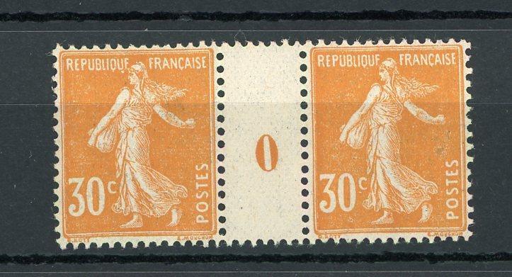 France 1910 - Qualité Luxe, superbe Millésime 0 sur Semeuse 30cts orange - Yvert n°141 - Timbres-Et-Passion