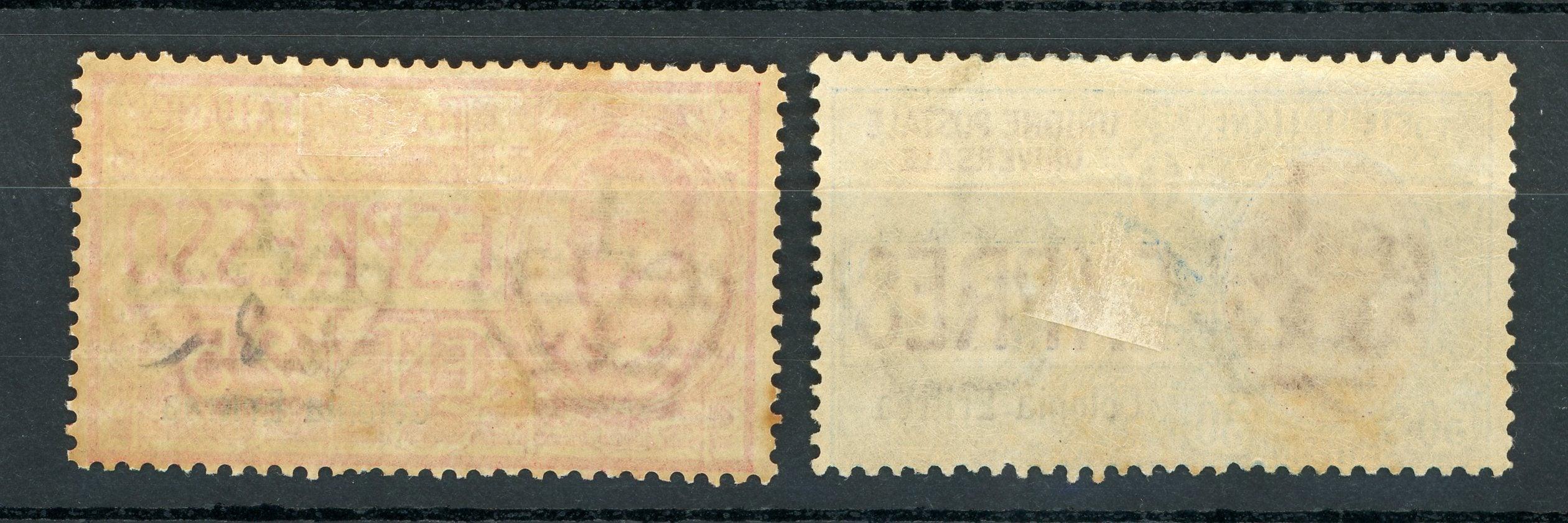 Erythrée 1907/1920 - Timbres pour lettres par expresso - Yvert n°1/2