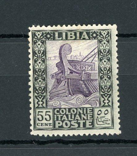 Libye 1924/1940 - sans filigrane, 55c Noir et Violet - Yvert n°52