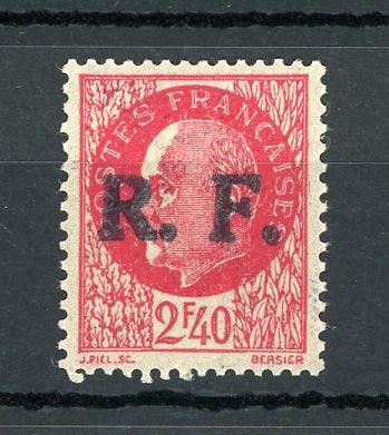 France 1944 - Signé Mayer, libération de Rochecorbon, 2.40fr rouge - Mayer n°13