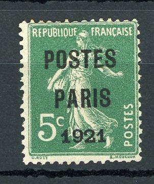 France 1921 - Signé Calves, Superbe Préoblitéré, Poste Paris - Yvertpréo n°26