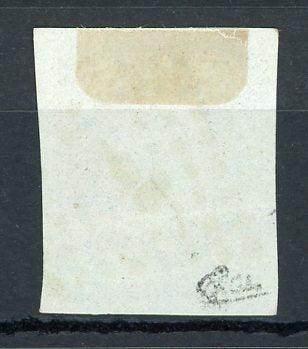 France 1860 - Signé Calves, Superbe Bleu sur Vert, Napoléon 20c bleu Type II - Yvert n°14Ba