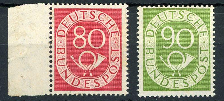 Allemagne fédéral 1951/1952 - Cor Postal, cote 950€ - Yvert n°23/24