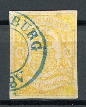 Oldenbourg 1860 - 3g jaune, cote 650€ - Yvert n°14