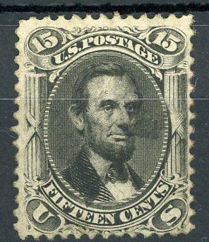 Etats-Unis d'Amérique 1863/1866 - Lincoln 15ct noir neuf - Yvert n°28