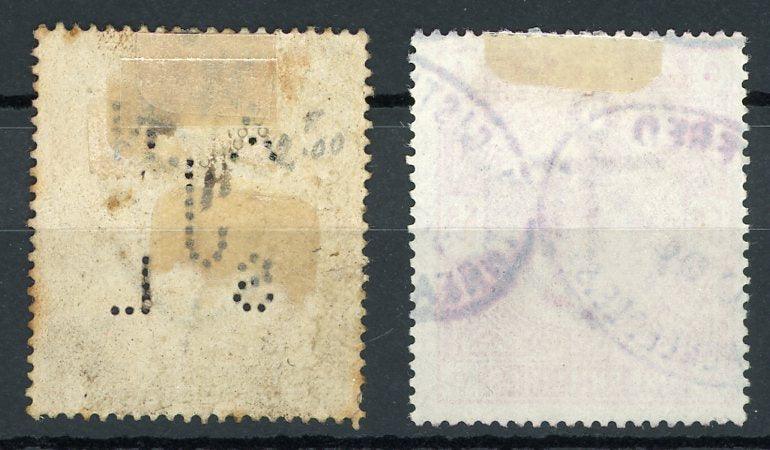 Grande Bretagne 1883/1884 - Victoria, série de timbres - Yvert n°86/87