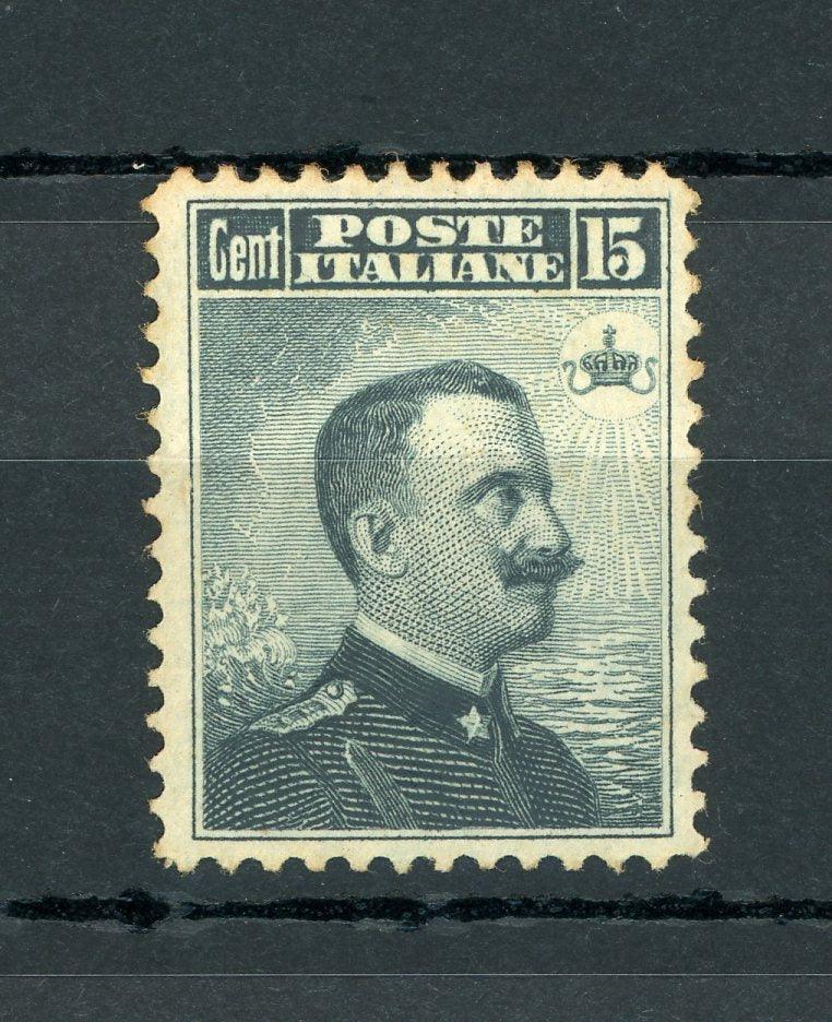 Italie 1906/1908 - Victor Emmanuel III, 15cts gris noir - Yvert n°78 - Timbres-Et-Passion