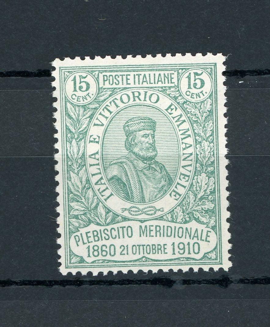 Italie 1910 - 15+5cts vert - Yvert n°86 - Timbres-Et-Passion