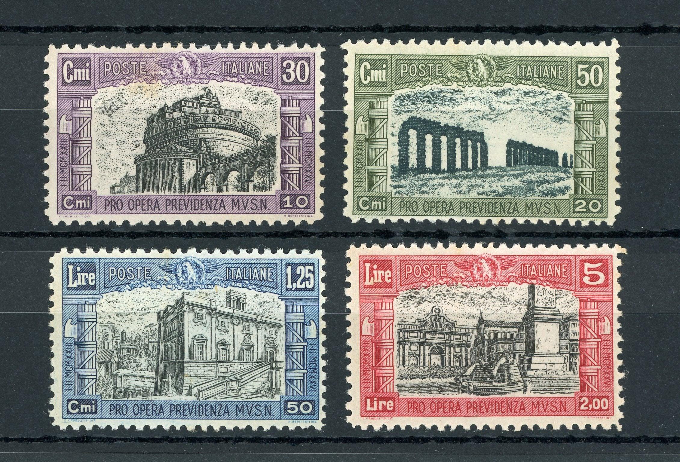 Italie 1928 - Timbres de bienfaisance - Yvert n°209/212 - Timbres-Et-Passion