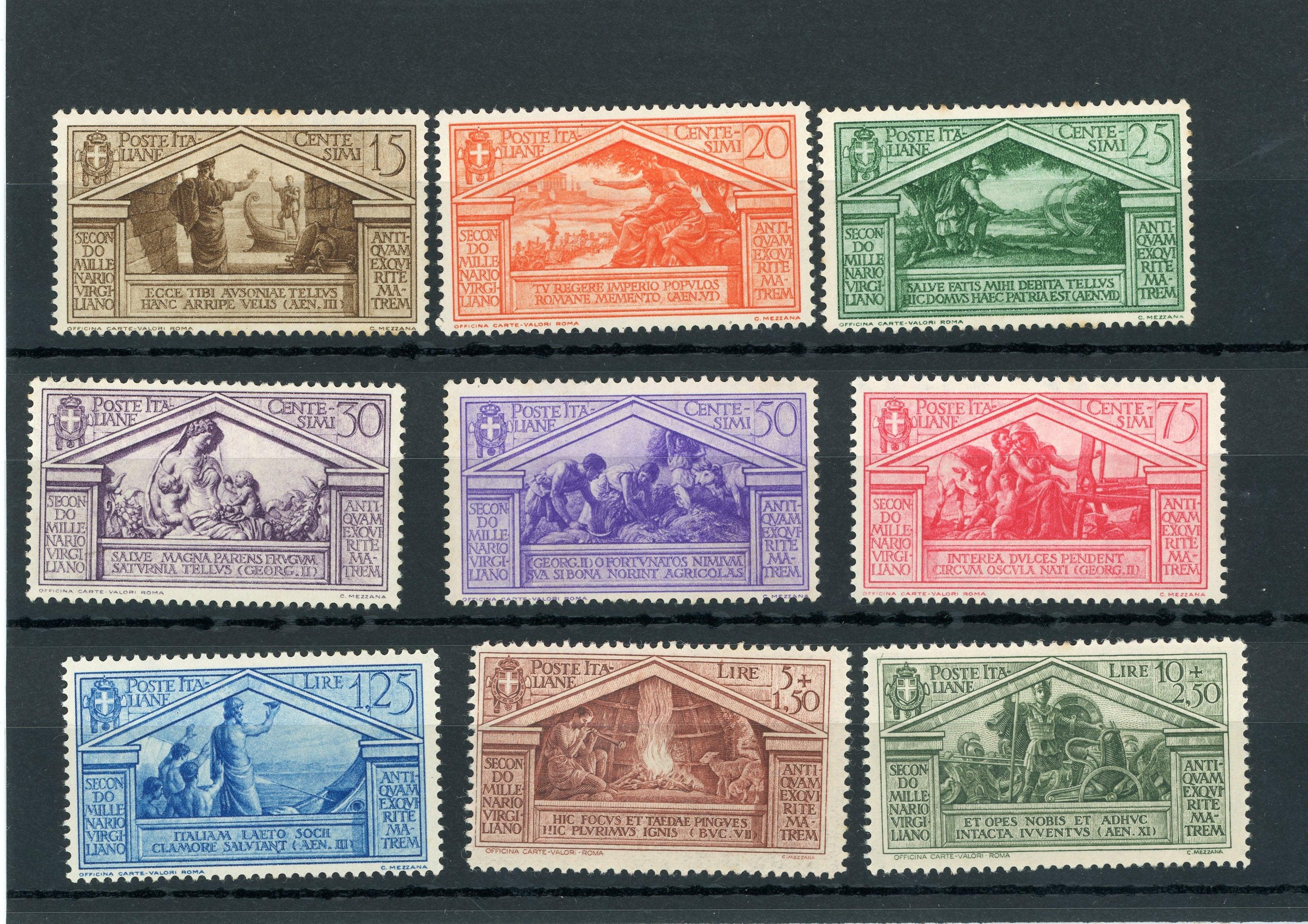 Italie 1930 - Série complète - Yvert n°263/271 - Timbres-Et-Passion