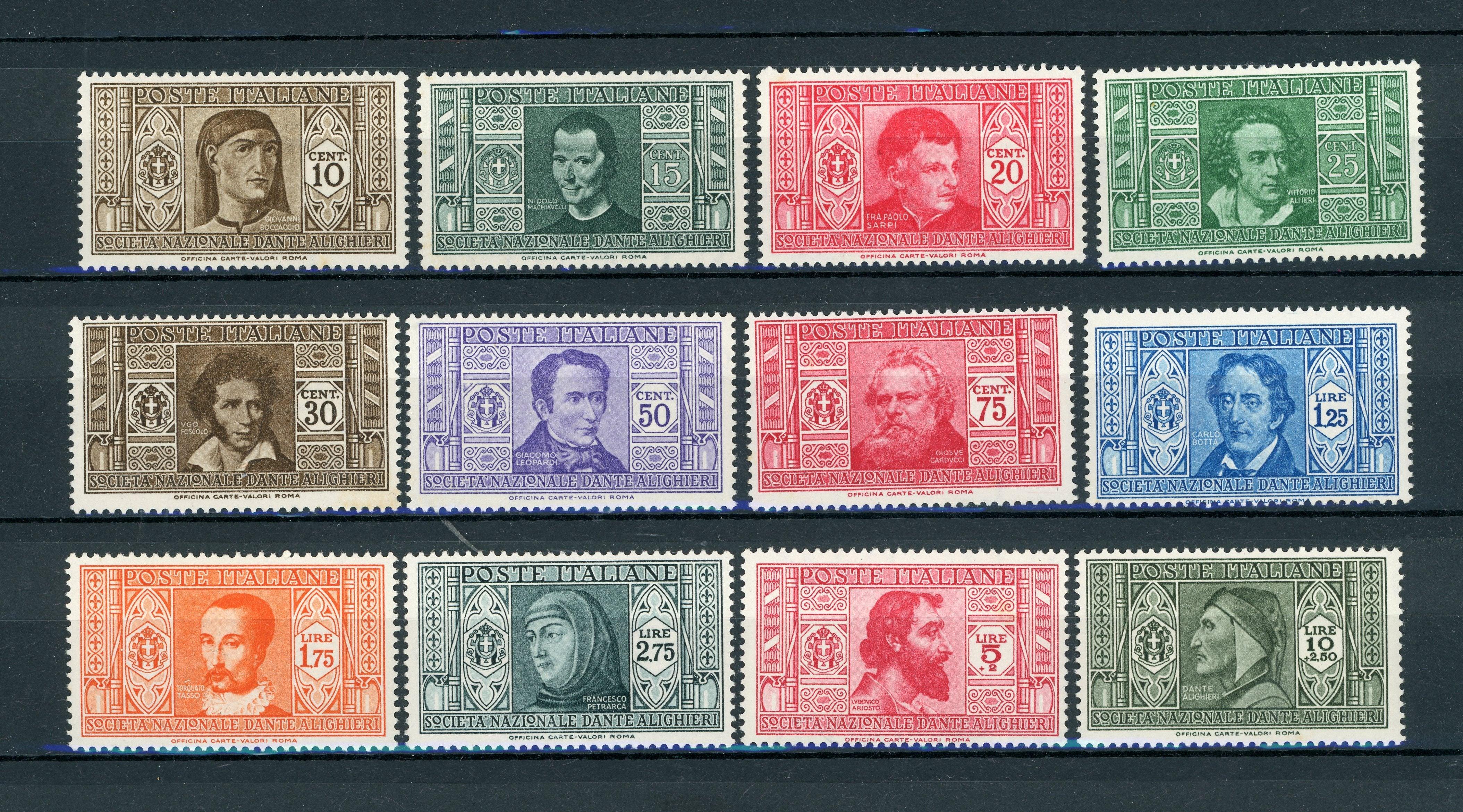 Italie 1932 - Série complète - Yvert n°283/294 - Timbres-Et-Passion