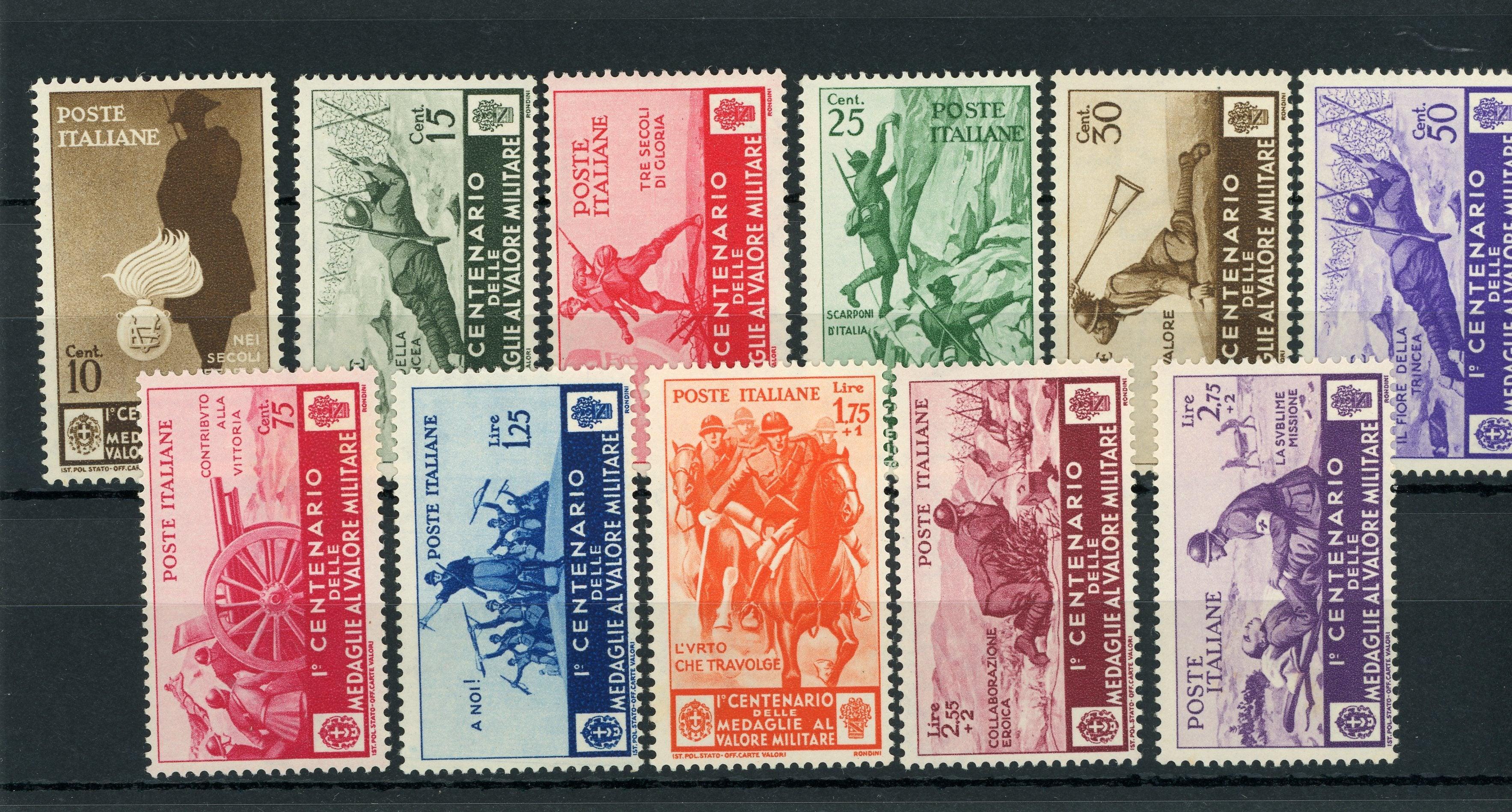 Italie 1934 - Série complète - Yvert n°346/356 - Timbres-Et-Passion